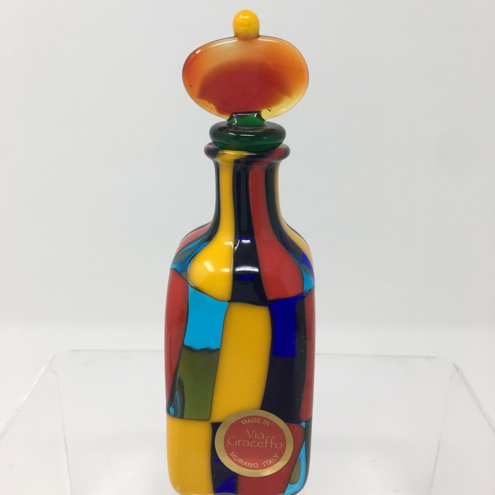 Murano Glass Bottle with stopper.